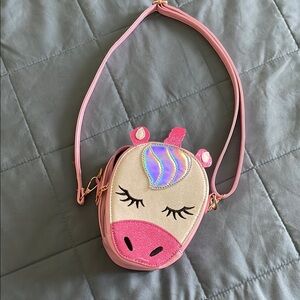 Pink Unicorn Kids Crossbody Bag